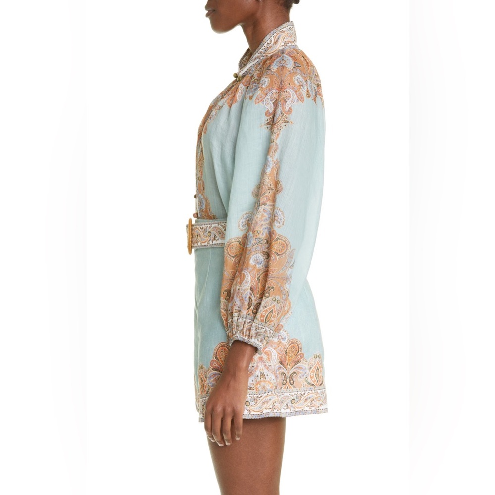 Zimmermann Devi Billow Ramie Blouse & Devi Tuck Short Set - Picture 5 of 17